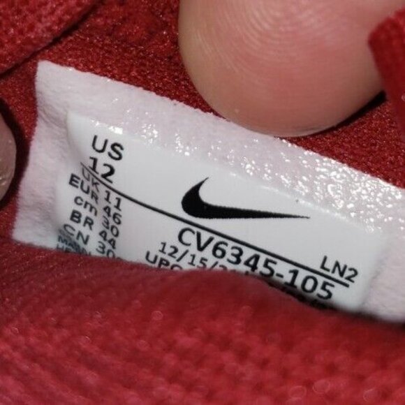NIKE VAPOR EDGE PRO FOOTBALL WHITE/BURGUNDY MEN'S SIZE 12 NEW - Picture 9 of 9